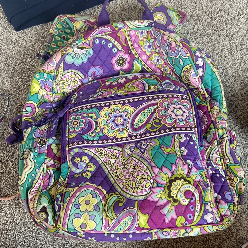 vera bradley HEATHER campus backpack